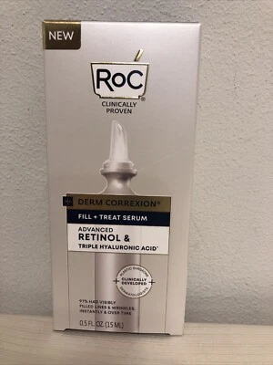1 Roc Derm Correxion Fill Treat Face Serum Refill Retinol Hyaluronic Acid *NEW* - Image 1 of 2