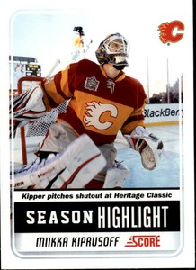 2011-12 Score Hockey #23 Miikka Kiprusoff SH