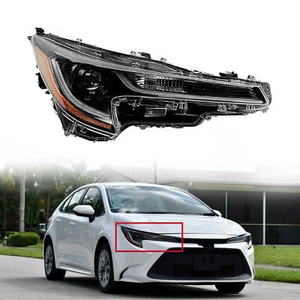Faro para Toyota Corolla L LE 2020 2021 2022 con bombilla LED lado derecho del pasajero - Imagen 1 de 7