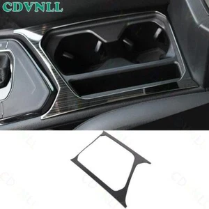 For Volkswagen Tiguan 2017-2021 Black Steel Central Console Water Cup Frame Trim - Picture 1 of 5