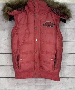 Pink Collegiate Collection Jones & Mitchell Größe mittlere Pufferweste Rasiermesser - Bild 1 von 12