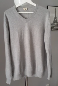 ROYAL CLASS leichter Pullover Herren Gr.52/54 ( L ) Baumwolle Hellgrau wie neu - Bild 1 von 5