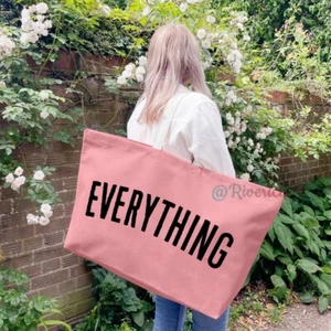 Extra Large Canvas Tote Bag Big Largest Reusable Grocery Shopping Beach Totes - Picture 1 of 6