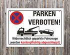Halteverbot Schild Parken verboten Parkverbot Privat Parkplatz vorgebohrt Lcher
