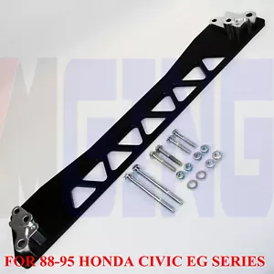 BWR Rear Control Arm Subframe Brace For Honda Civic 88-95 EG Series JDM Black - Picture 1 of 7