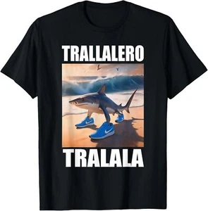 Tralalero Tralala Bootleg Brainrot Italian Brainrot Meme T-Shirt - Picture 1 of 4