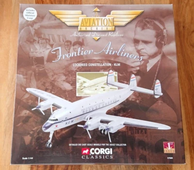 Corgi Aviation 47504 Frontier Airliners Lockheed Constellation KLM 1st Issue NEW - Image 1 of 4