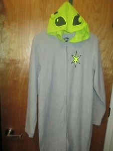 DAMEN UNTER VERKLEIDUNG ALIEN KAPUZE PYJAMA EINTEILER SMALL MEDIUM  - Bild 1 von 4