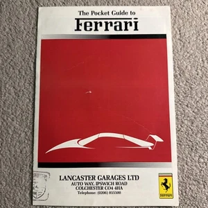 FERRARI The Pocket Guide to... Maranello Sales Brochure AUG 1990 - Picture 1 of 3