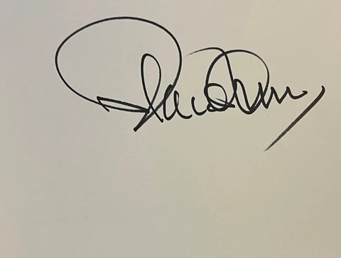 Hand signed photo of PLACIDO DOMINGO, OPERA,  MUSIC  autograph Cover