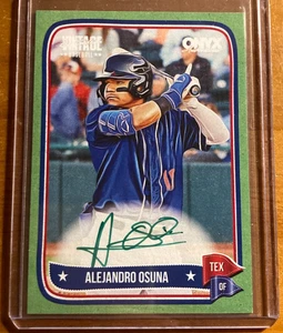 2024 Onyx Vintage Auto Alejandro Osuna /50 #VAALOS Green Autograph - Picture 1 of 2