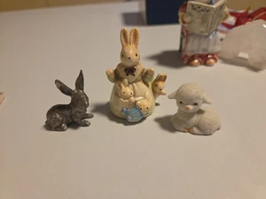 Osterhasen und Lamm Figuren - Bild 1 von 12