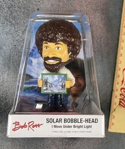 Bobblehead Bob Ross Solar Bobble-Head - I Move Under Bright Light - Picture 1 of 5