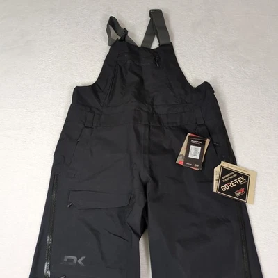 $595 Dakine Stoker Gore-tex 3L Baberos Mujer Talla XS Negro Esquí Snowboard Pantalones Foto 1 de 4