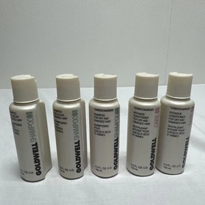 Vintage Goldwell Shampoo x 3 Conditioner x 2 for travel size 3.3 fl oz Lot of 5 - Picture 1 of 8