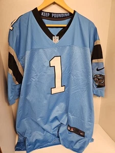 Carolina Panthers Cam Newton Trikot #1 Nike Erwachsene Herren Größe 52 genäht - gebraucht - Bild 1 von 7