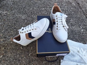 Fairfax & Favor Alexandra White Leather Trainers Size UK 7.5  EU 41  Boxed - Picture 1 of 5