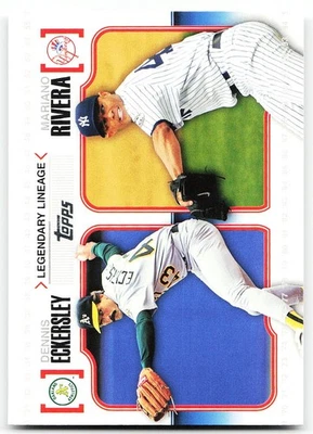 🔥 2010 Topps #LL26 Dennis Eckersley / Mariano Rivera Legendary Lineage - Image 1 of 2