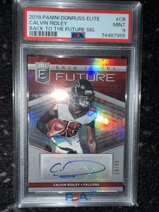 2019 Panini Donruss Elite Calvin Ridley Back To The Future Auto #19/99 - Picture 1 of 2