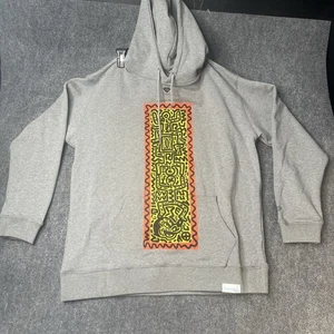 Diamond Supply Co Disney Mickey Mouse X Keith Haring Sudadera con Capucha para Hombres 2XL XXL Gris - Imagen 1 de 16