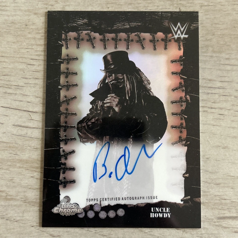 2025 Topps Chrome Cactus Jack WWE Uncle Howdy Famed Phantoms Auto #FPA-UNC - Image 1 of 2