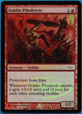 Goblin Piledriver (Judge Promo) FOIL NM MTG MAGIC CARD (495400) ABUGames - Image 1 of 2