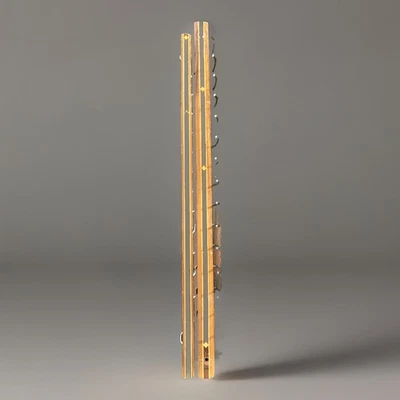 Vtg Wood Inlay Wall Mounted Hanging Tie Select Tie Belt Hanger/Organizer - Image 1 of 4