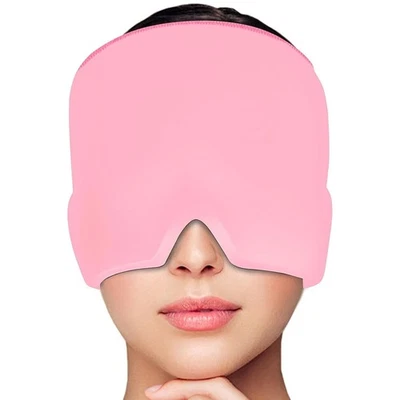 MARKE YFCVIP Migräne Maske - Wiederverwendbare Kühlpads Kopfschmerzen Maske K