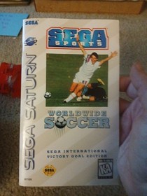 Worldwide Soccer (Sega Saturn, 1995) Complete w/ Reg Card) Tested Works