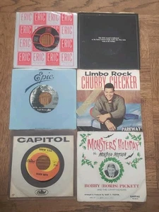 BEACH BOYS SURFIN USA CHUBBY CHECKER LIMBO ROCK BOBBY PICKETT MONSTER MASH+3 45s - Picture 1 of 15