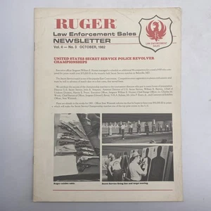 1982 Ruger Law Enforcement Sales Firearms Catalog Newsletter Vintage Paperback - Picture 1 of 4
