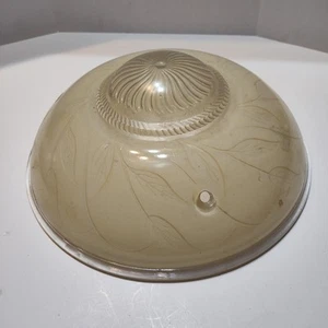 VTG Antique Rose And Holophane 3 Hole Art Deco Light Shade 10" - Bild 1 von 5