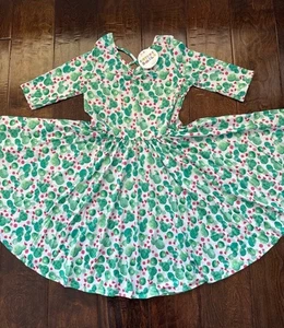 *NWT* DotDotSmile Size 7 Green Cactus Ballerina Dress - Picture 1 of 6