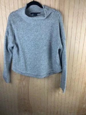 Suéter para mujer French Connection talla M gris manga larga puños acanalados dobladillo Foto 1 de 4