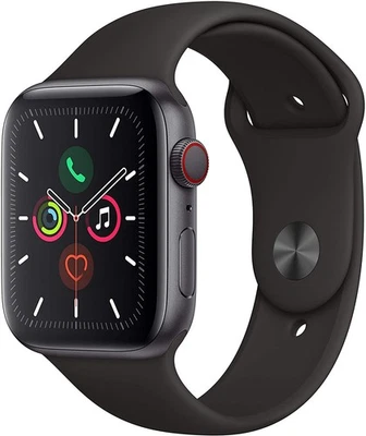 APPLE WATCH 5 GPS CELLULAR 44MM SPACE GRAY ALUMINUM CASE BLACK - Scratch & Dent - Image 1 of 4