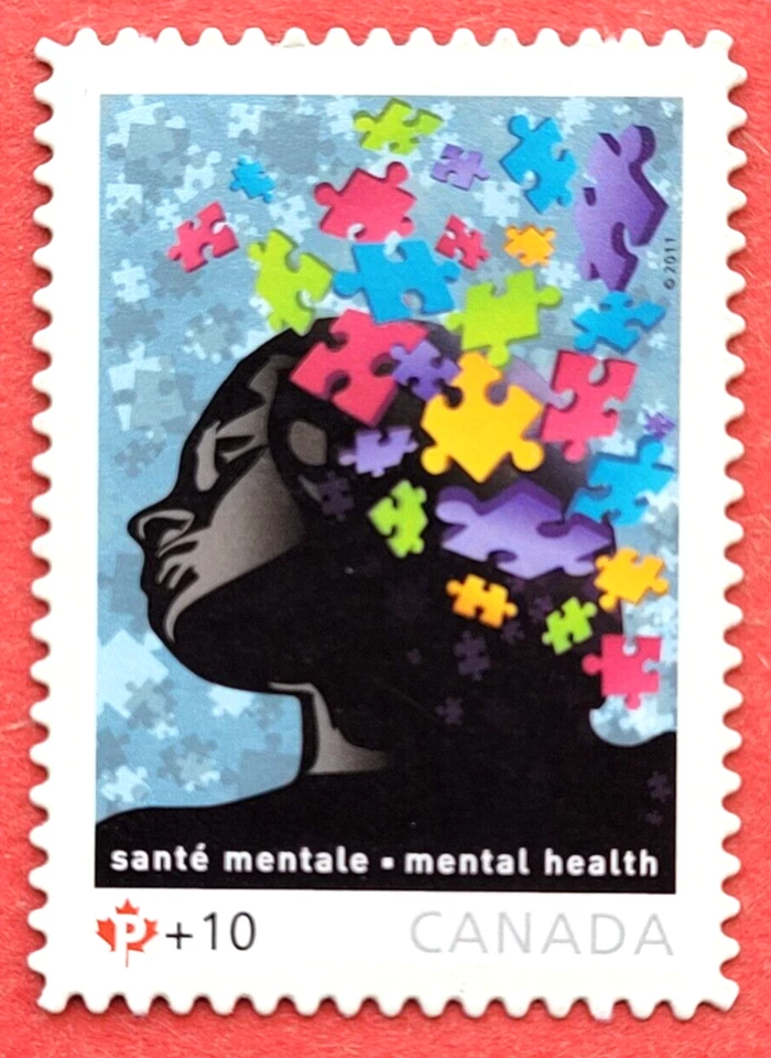 Estampilla de Canadá B18i "Salud mental" BOB folleto semipostal troquelado MNH 2011 Foto 1 de 1