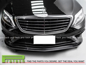 K STYLE FRONT LIP SPOILER CF 2014-2017 MERCEDES BENZ W222 S63 AMG CARBON FIBER - Foto 1 di 2