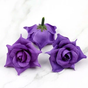 "Cabeza de flor artificial de seda de 1,8"" a granel rosa falsa hágalo usted mismo decoración de boda" 10-100 piezas - Imagen 1 de 36