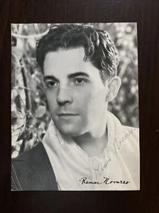 RAMON NOVARRO - AUTOGRAPHED PHOTOGRAPH -  MGM - Latin Lover - Picture 1 of 2