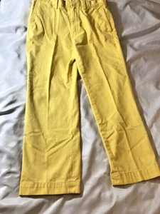Polo Ralph Lauren Men's Yellow Preston Pants 100% Cotton 35x32 (True 35x30), GUC - Picture 1 of 8