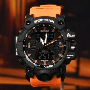 Reloj Pulsera Hombre Deportivo Digital Electrónico Cuarzo Multifunción Impermeable - Imagen 1 de 9