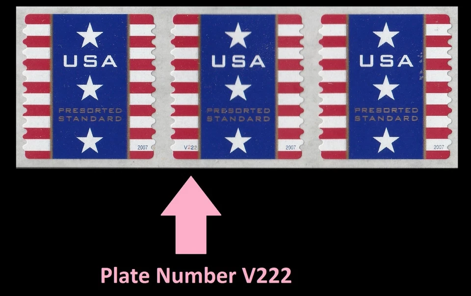 US 4157 Patriotic Banner presorted standard 10c PNC3 V222 MNH 2007 - Image 1 of 1