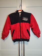 Dale Earnhardt Jr Jacket Youth Large Red Full Zip Lined Hooded Chase Kids Boys S