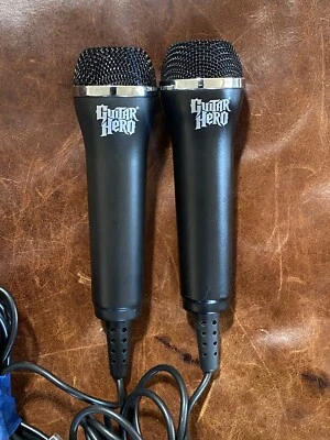 Lot (2) OEM Rock Band Guitar Hero USB Microphones PS2 PS3 XBOX 360 Wii (E-UR20) - Image 1 of 4