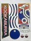 kookaburra (replica) BUBBLE cricket bat stickers