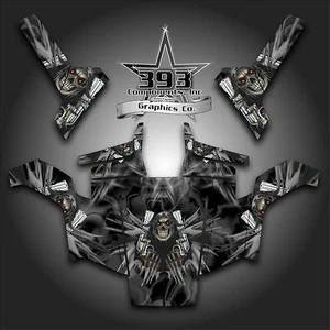 POLARIS RZR 800 UTV Graphics Decal Wrap 2007 - 2010 UNLEASHED GREY - Bild 1 von 1