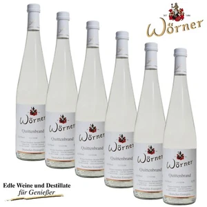 (23,10€/l) Quittenbrand 42% 6x0,7l Obstbrand Quitte Destillerie Wörner Obstler - Bild 1 von 8