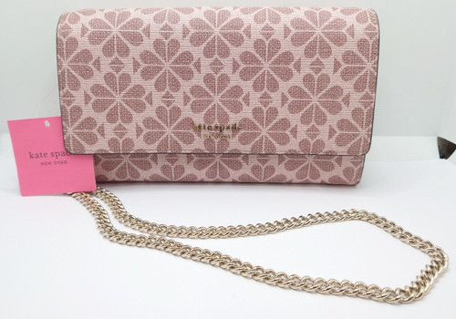 Pochette Kate Spade con catena in tela rivestita di fiori borse a tracolla