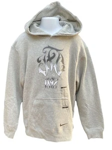 New NIKE Boys JUVENTUS Football Club 1897 Pullover Hoodie Grey Age 10-12 Years - Picture 1 of 3