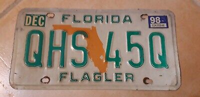 Plaque Immatriculation Florida Usa License Plate Floride 1998 Série 1991 • 9.25€